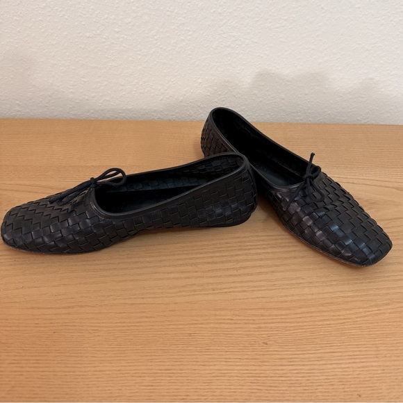 Freda Salvador Jada Square Toe Ballet Flat-  Black Woven - size 7.5 - Picture 10 of 11